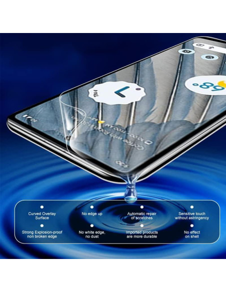 Paquete de 2 Protectores de Pantalla Hidrogel Foebxxs para Google Pixel 8 Pro