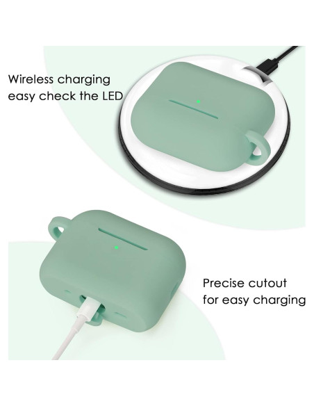 Funda Protectora de Silicona para AirPods Pro 2 - Verde Cactus