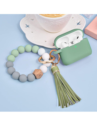 Funda Protectora de Silicona para AirPods Pro 2 - Verde Cactus