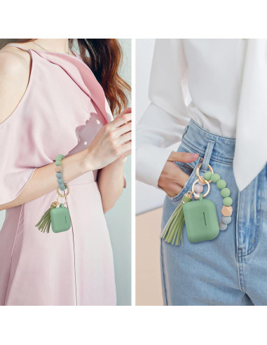 Funda Protectora de Silicona para AirPods Pro 2 - Verde Cactus