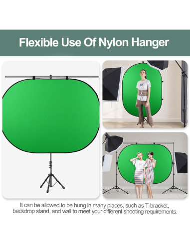 Fondo Verde Azul Portátil EMART 2-en-1 100x150 cm