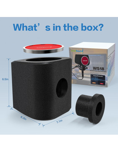 Micrófono Gaming ZealSound K66B con Filtro Pop y Soporte