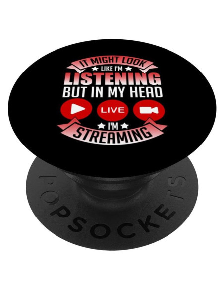 Micrófono para Streaming PopSockets Negro 13.6g Inalámbrico