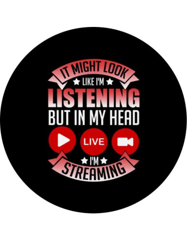 Micrófono para Streaming PopSockets Negro 13.6g Inalámbrico