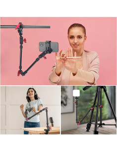 Brazo Mágico Ajustable JINSUI 55.9 cm con Abrazadera para Cámara 2