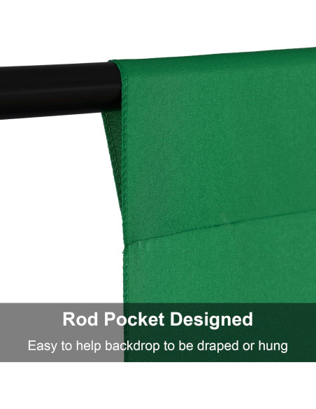 Fondo de Fotografía Joccun 5x2.1m Verde de Poliéster
