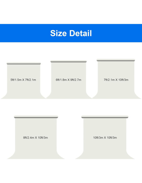 Fondo de Fotografía Joccun 5x2.1m Verde de Poliéster