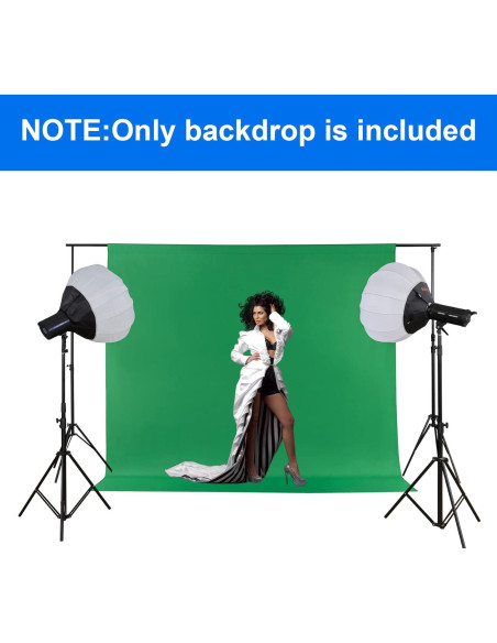 Fondo de Fotografía Joccun 5x2.1m Verde de Poliéster