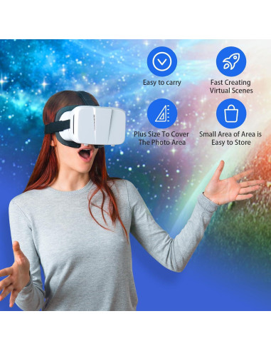 Fondo Verde Portátil 142x142cm con Soporte Reversible Azul