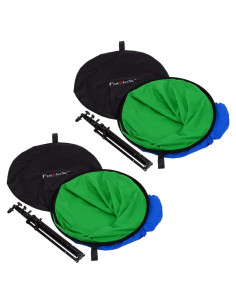 Fondo Plegable Chromakey Verde y Azul Fotodiox 5x7 pies