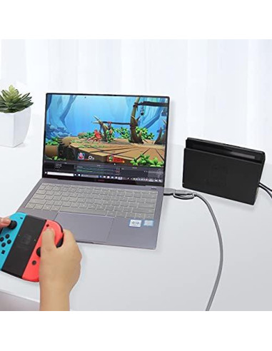 Adaptador Captura Video HDMI a USB C ELECABLE 1.85m 1080P HD