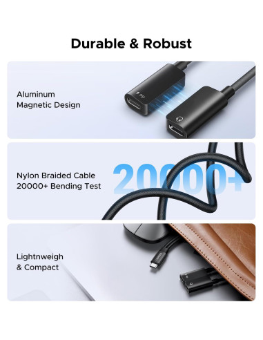 Adaptador USB C UGREEN 1 en 2 Audio y Carga 60W PD