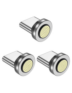Adaptadores Magnéticos USB Tipo C EndlesShine 3 Paquete Carga Rápida