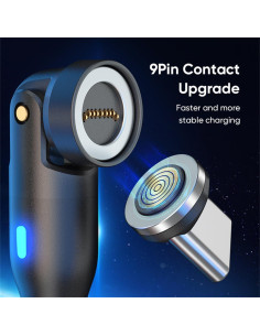 Adaptadores Magnéticos USB Tipo C EndlesShine 3 Paquete Carga Rápida 2