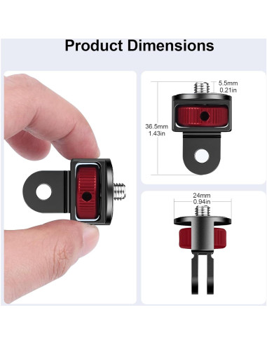 Kit de Adaptadores de Montaje para Cámaras Mechrig - 2 Piezas