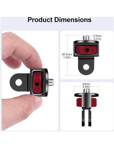 Kit de Adaptadores de Montaje para Cámaras Mechrig - 2 Piezas