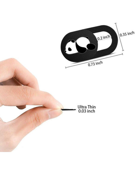 Cubierta de Webcam Deslizante FanNicoo Patrón Panda 0.7mm