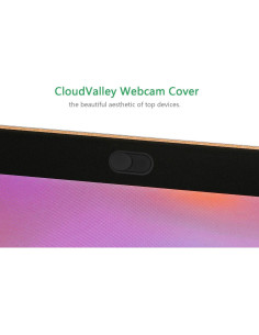 Cubierta de Webcam CloudValley W3 - 5 Piezas Metal Negra 2