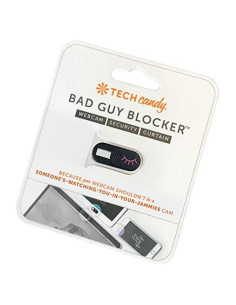 Cubierta de Webcam Tech Candy Bad Guy Blocker Negro - Protección Privacidad