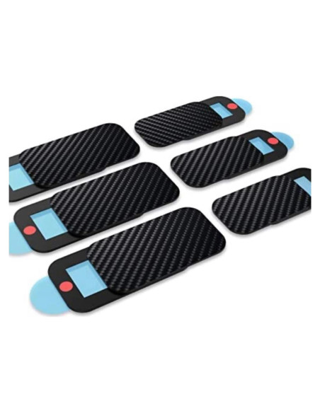 Cubierta deslizante para webcam SUPCASE - Paquete de 6 - Negro