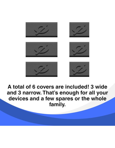 Cubierta de Webcam Gadget Ray - 6 Piezas Flexibles para Laptop y Tablet