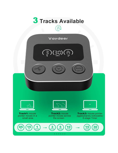 Agitador de Ratón Indetectable VAYDEER X3 Plus USB Automático