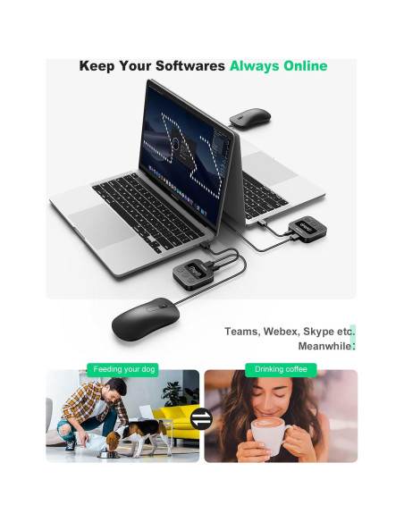 Agitador de Ratón Indetectable VAYDEER X3 Plus USB Automático