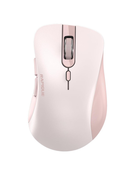 Ratón Inalámbrico Bluetooth RAPIQUE R-09 Rosa Ergonómico