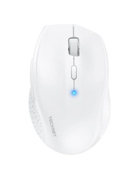 Ratón Inalámbrico Bluetooth TECKNET 4800 DPI Blanco