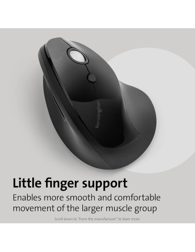Mouse Inalámbrico Vertical Kensington Pro Fit Ergo Negro