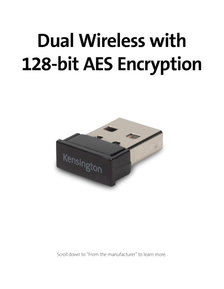 Ratón Inalámbrico Ergonómico Kensington Pro Fit - Negro