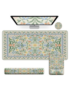 Alfombrilla de Escritorio Ergonómica iCasso Verde 4 en 1