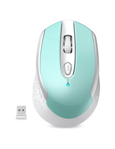 Ratón Inalámbrico RaceGT Ergonómico 2.4G Verde Menta