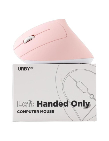 Ratón Inalámbrico Ergonómico para Zurdos URBY Rosa
