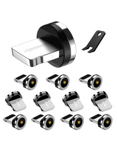 Consejos de Carga Magnética Boffdock 1-Pin 12 Piezas iProducts