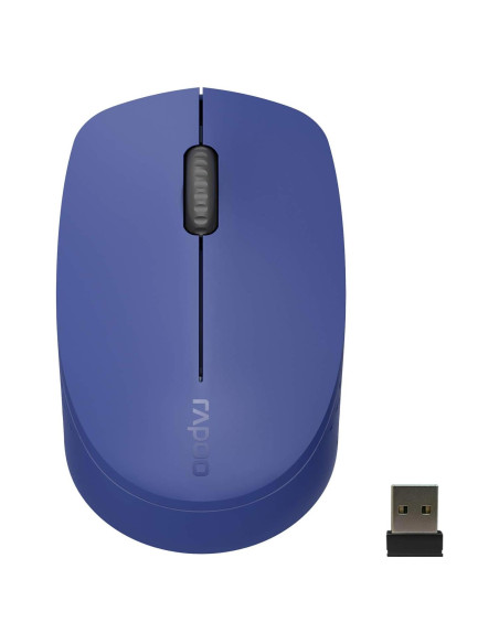 Ratón Inalámbrico Bluetooth Rapoo M100G Azul, Silencioso, 3 Dispositivos