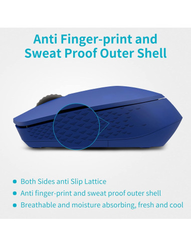 Ratón Inalámbrico Bluetooth Rapoo M100G Azul, Silencioso, 3 Dispositivos