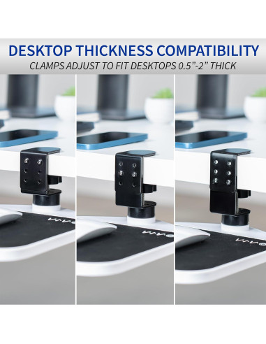 Soporte para Almohadilla de Ratón VIVO MOUNT-MS01AW Blanco