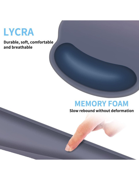 Juego de Soporte Ergonómico AORTDES para Muñeca y Alfombrilla