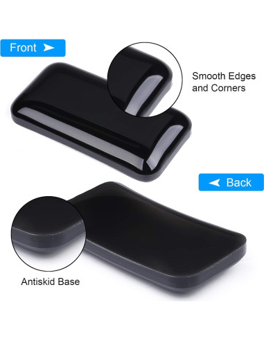 Reposamuñecas Ergonómico de Gel Aelfox - Soporte para Mouse Negro