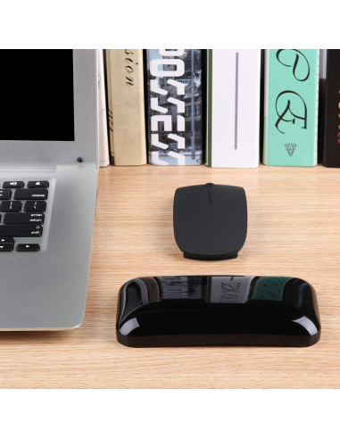 Reposamuñecas Ergonómico de Gel Aelfox - Soporte para Mouse Negro