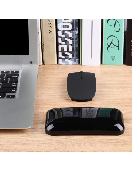 Reposamuñecas Ergonómico de Gel Aelfox - Soporte para Mouse Negro