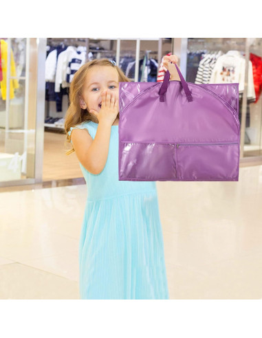 Bolsa de Ropa Impermeable Qchengsan 61x7.6x101.6cm Púrpura