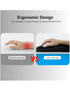 Alfombrilla de Ratón Ergonómica Uineer PXP con Reposamuñecas 2