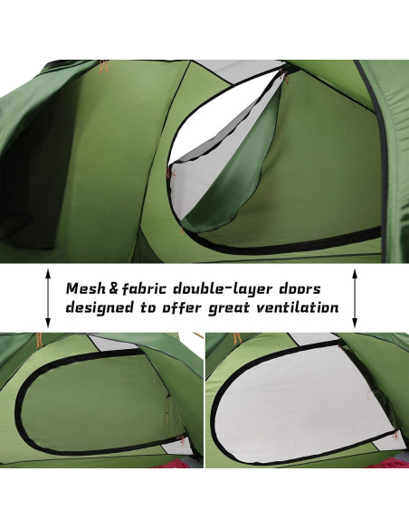 Tienda de Campaña Clostnature Libra 1 Persona 4 Estaciones Impermeable