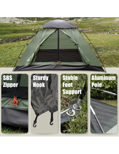 Tienda de Camping ShinHye Ultraligera 2 Personas Impermeable