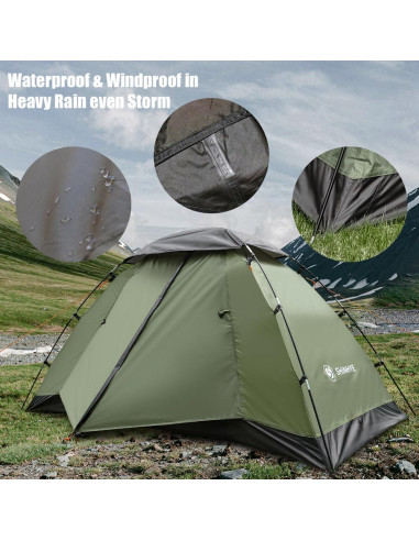 Tienda de Camping ShinHye Ultraligera 2 Personas Impermeable