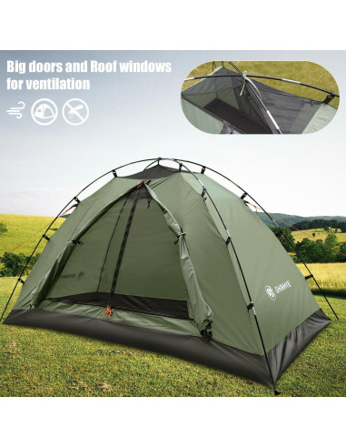 Tienda de Camping ShinHye Ultraligera 2 Personas Impermeable