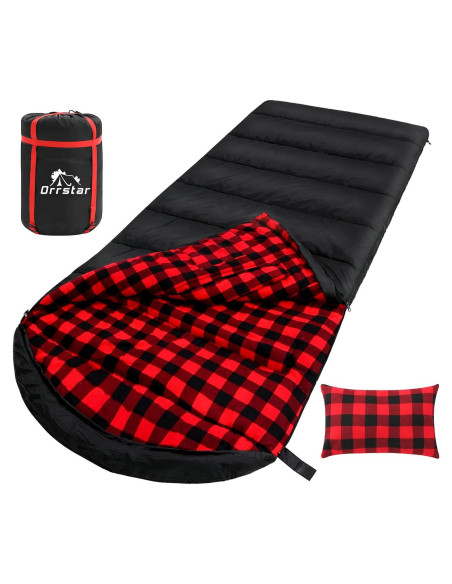 Saco de Dormir Extra Grande Orrstar para Clima Frío - 0C