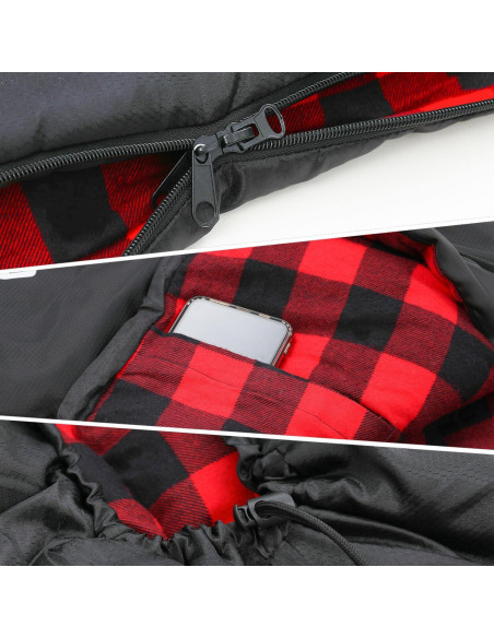 Saco de Dormir Extra Grande Orrstar para Clima Frío - 0C